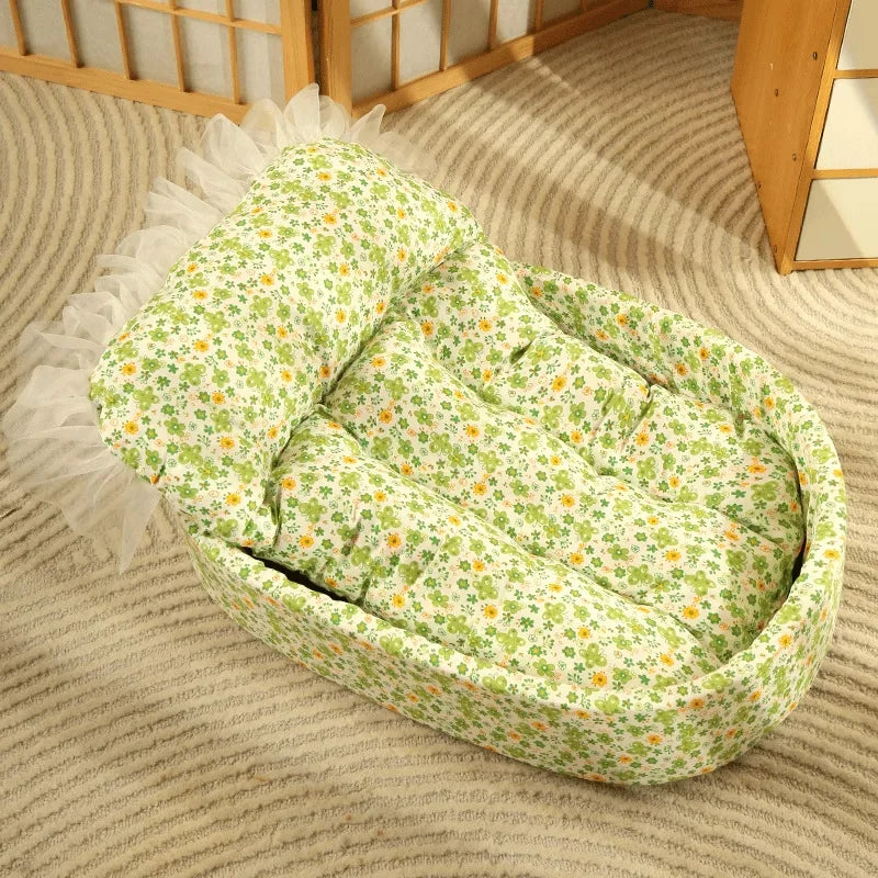 Macaron dog bed pet kennel kennel four seasons universal winter dopamine cat nest deep sleeping nest pet supplies spot