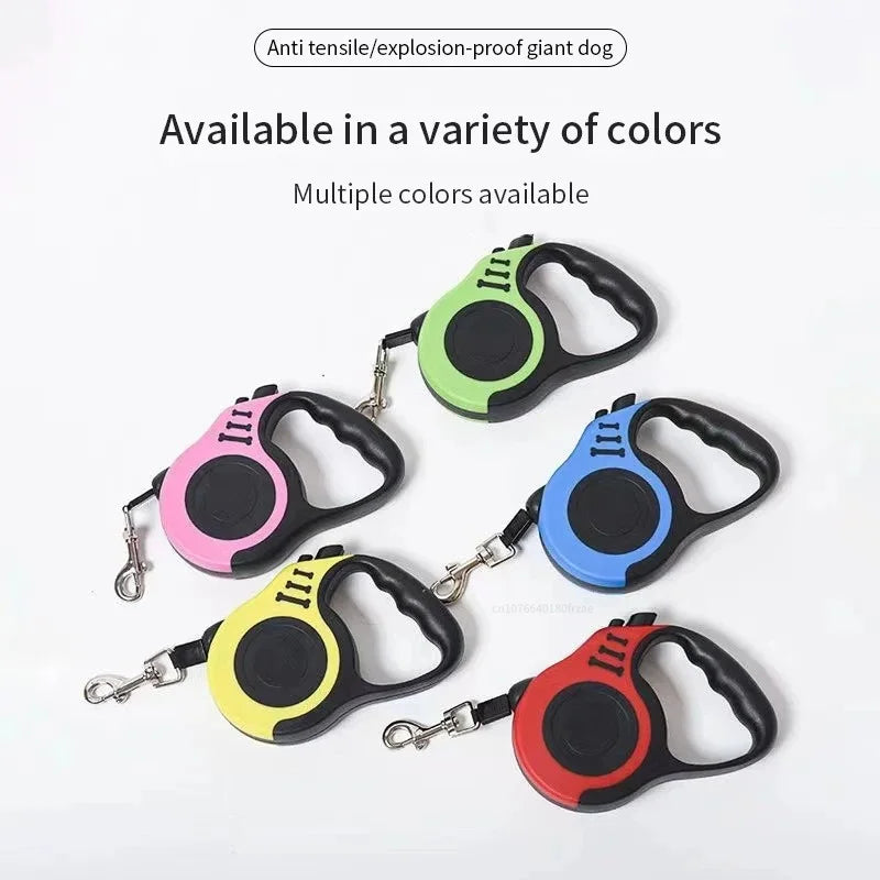 3 Meters 5 Meters Retractable Dog Leash Pet Leash Traction Rope Belt Automatic Flexible Leash For Small Medium Large Dog Product