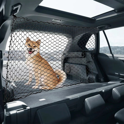 Adjustable Car Trunk Fence Pet Dog Isolation Protective Net Car Dog Safe Barrier Net Durable Elastic Fence for Dogs Accessories