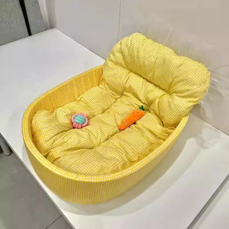 Macaron dog bed pet kennel kennel four seasons universal winter dopamine cat nest deep sleeping nest pet supplies spot
